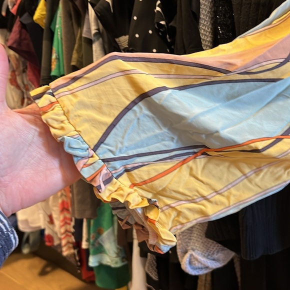 Audrey Mai 70’s boho inspired dress with scoop neck and waist ties - Picture 4 of 9